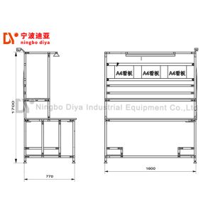 Anti Static Production Industries Workbench ,Black Lean Tube Detection Workbench
