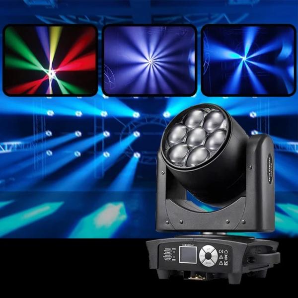 Project Installation 300w Moving Head RGBW 4in1 Wash Effect LED Lights for Wedding Stage
