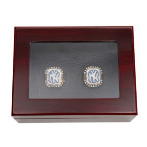 Lacquered Wooden Ring Jewelry Gift Packing Box With Clear Window