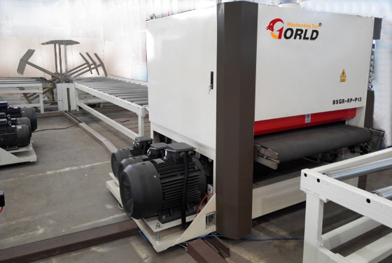 43/48/51 inches Width Plywood MDF Particle Board Door 3 Heads Widebelt Calibration Sanding Polishing Sander SR-RP-P13