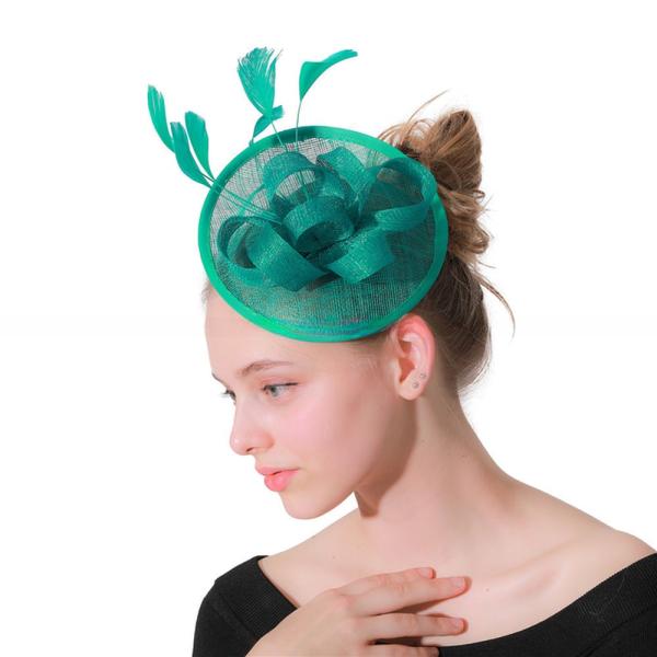 Party Decoration Feather Sinamay Fascinator With Headband Shipping DHL UPS FEDEX
