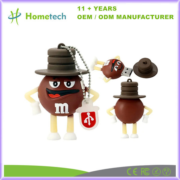 Buy USB 2.0 Cartoons Chocolat M&M Rainbow Bean USB Flash Drive 4GB 8GB 32GB 64GB Pendrive Flash Memory Gifts at wholesale prices