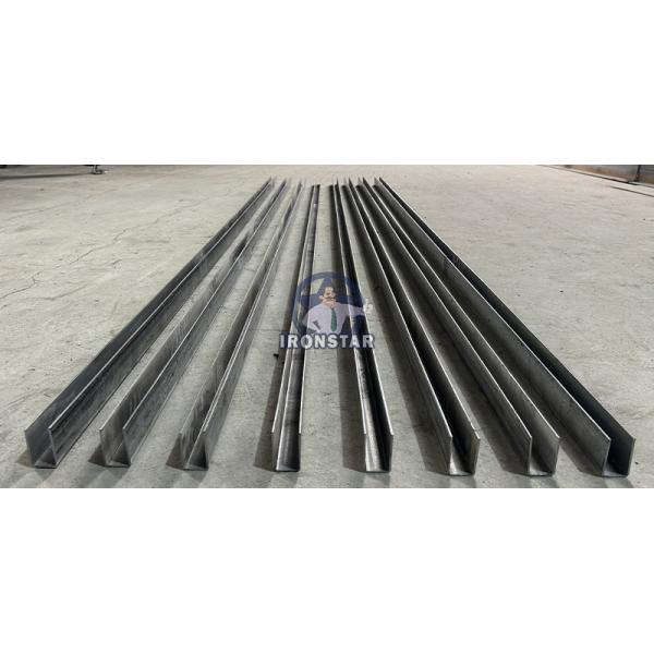 30*50mm and 30*70mm 2 sizes in 1 U guide rail roll forming machine for Nicaragua shutter door track machine