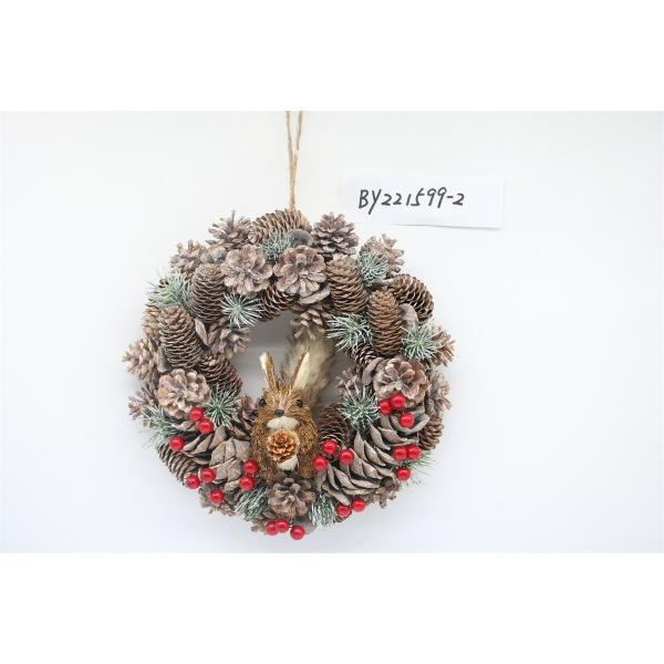 Wholesale Artificial Christmas Door Decoration Supplies Nature Pine Cone Large
