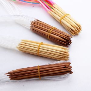 The Ultimate Knitting Companion: Multifunctional Carbonized Bamboo Needles Set