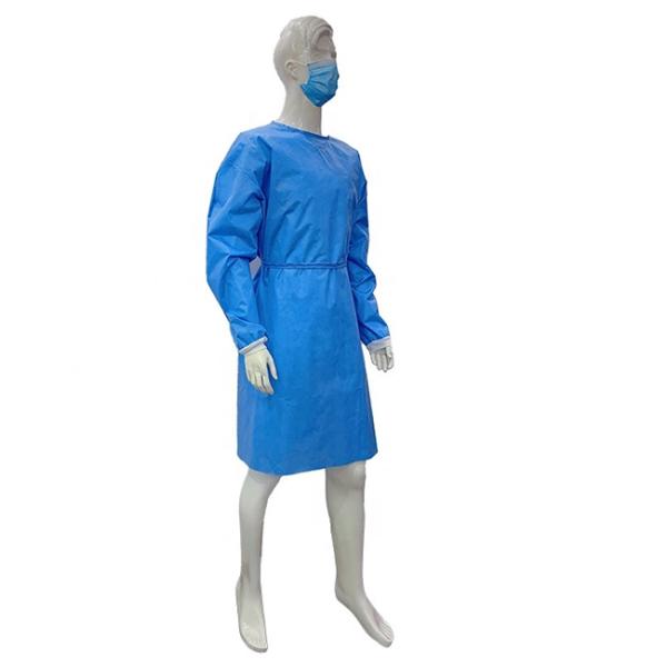 Buy Sterile Waterproof Surgery 25g Blue Isolation Gowns at wholesale prices