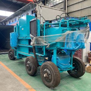 Full Automatic Baler Dry Hay Straw Press Machine for Wheat Rice Hull Bagging