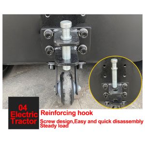 Stepless Speed 4000kg Walkie Tugger Industrial Material Handling Equipment