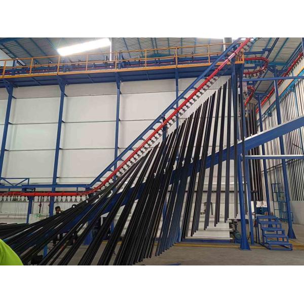 Single Spraying Booth 380V Customized Voltage Vertical Powder Coating Line Of