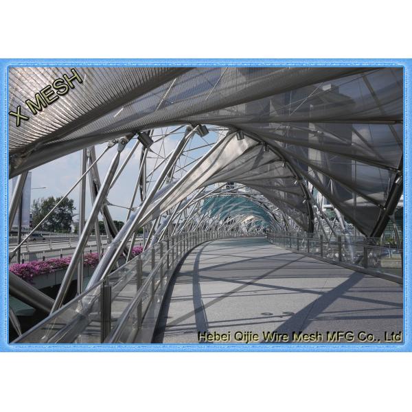 DIN EN ISO 1461 Expanded Metal Mesh , Aluminum Expanded Metal Sheet For Stairs