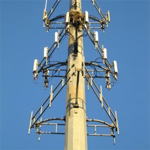 Quality OEM Galvanized Bionic Monopole Telecom Tower With High Tensile Steel for sale
