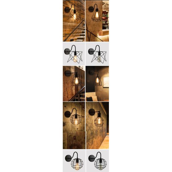 Retro Loft Industrial Wall Lamp Black E27 Vintage Sconces Wall Lamp Industrial Lighting (Wh-VR-14)
