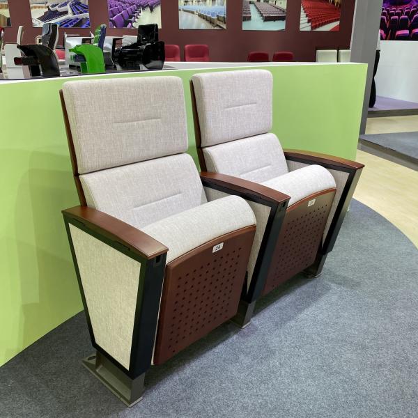 Buy Customized Wooden Armrest Tip Up Auditorium Theater Seating at wholesale prices