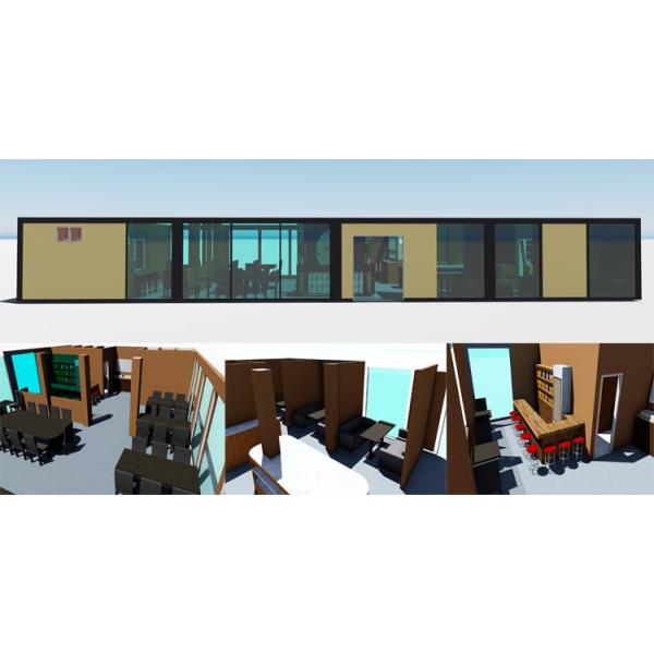 Luxury floating container restaurant bar mobile house design for sale