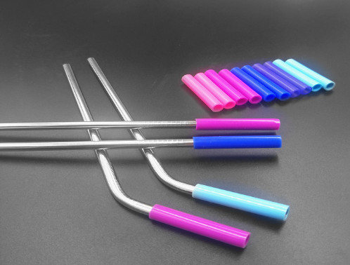 Rubber Sleeve Flexible Silicone Tubing Food Grade For Stainless Steel Straw