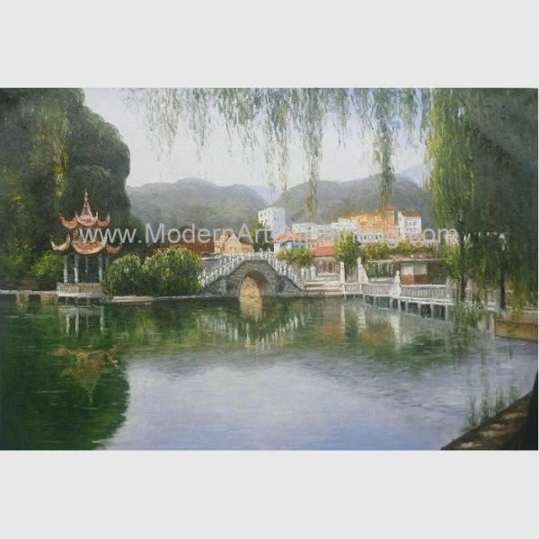 Buy Hand Painted Claude Monet Oil Paintings Chinese Landscape Oil Paintings at wholesale prices