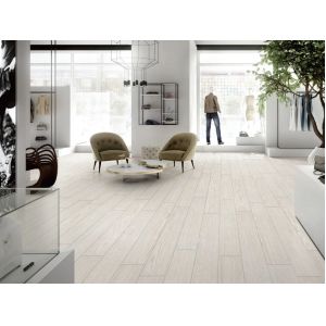 AAA Grade Ivory White Wooden Porcelain Tile 150x900mm