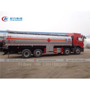 FAW 8X4 30000L Fuel Delivery Tank Truck With Flow Meter