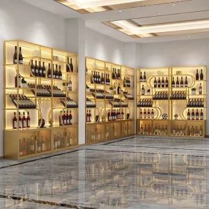 Stainless Steel Electronic Temperature Control Wine Rack Storage Cabinet for