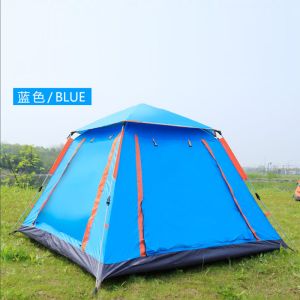 Outdoor Waterproof Pop Up Tent , Multi Person Camping Tent Silk Screen Printing