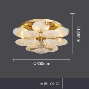 Modern Glass Industrial Retro Household Lamp Living Room chandelier ceiling