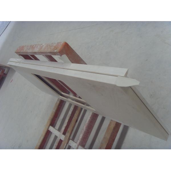 Custom Cream White Marble Countertops , Marble Vanity Tops For Interior Decoration