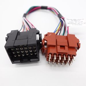 Quality TE 24 Pins Male Female 207304-1 207305-1 Connector Wire Harness for High Voltage Wiring for sale