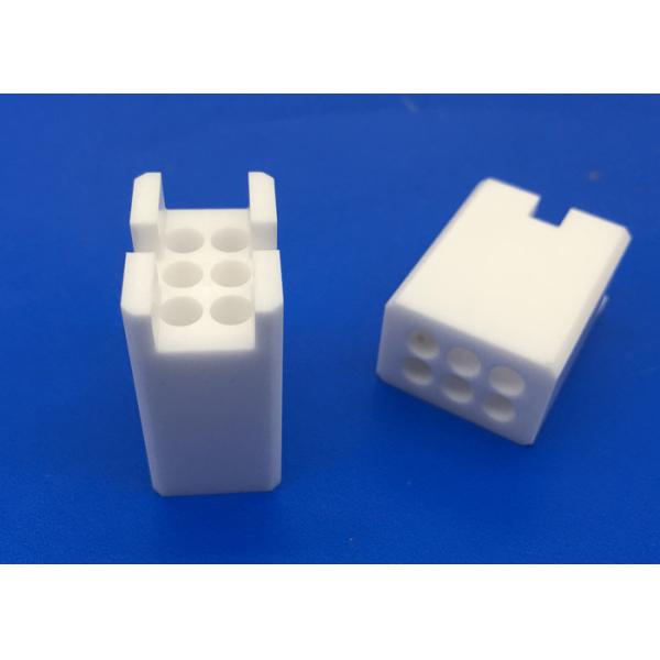 Buy Insulation Zirconia Ceramic Guide Blocks Connector Seat With Holes / Ceramic Fittings at wholesale prices
