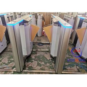 Anti Crush Thermal Detection Zkt Eco Single Lane Flap Barrier For Aquarium