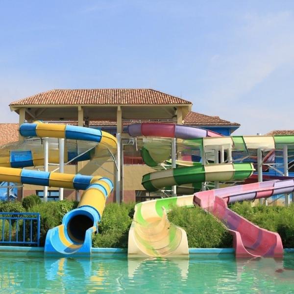 Customized Spiral Water Slide Tube Adult Water Slide Weather Resistance