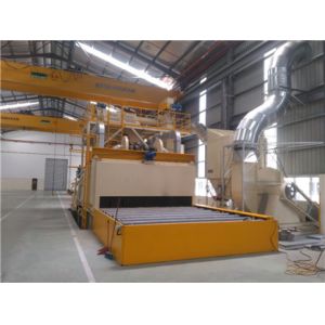 Direct Coupled 180X Blast Wheel Shot Blasting Machine For Metal Sheet Cleaning
