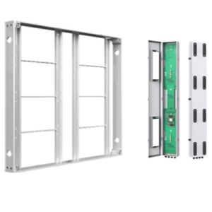 LED Screen In 90mm Thickness Aluminum Cabinet With Separate PowerBox