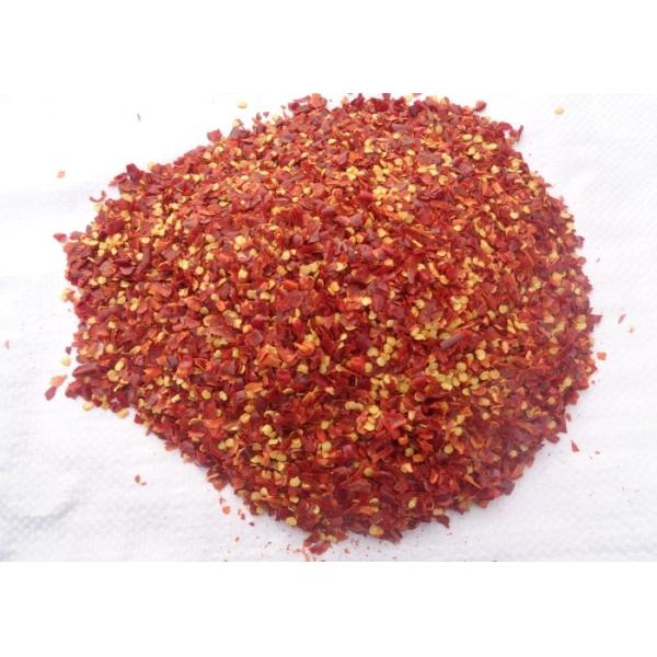 Crushed Stemless Dried Red Chili Flakes 1mm 12% Moisture Food Condiment