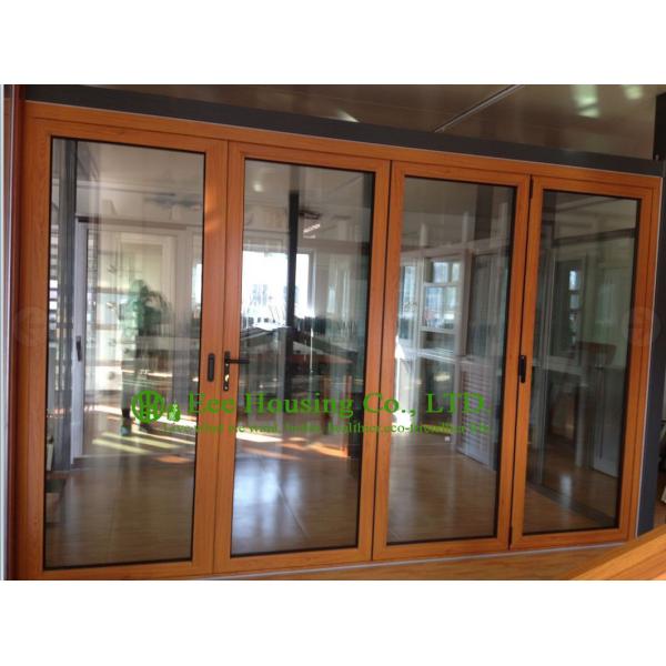 Aluminum Folding glass Door For Balcony,durable aluminum bi-folding door with