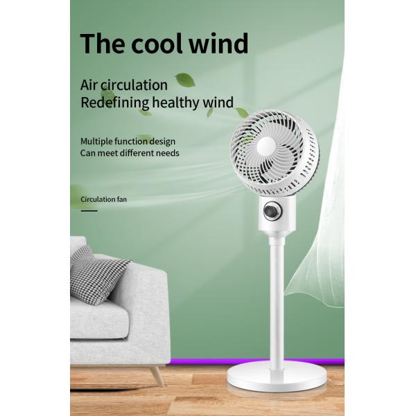 Standing Pedestal Air Conditioning Fan with Three Speed Settings and Smart Oscillation