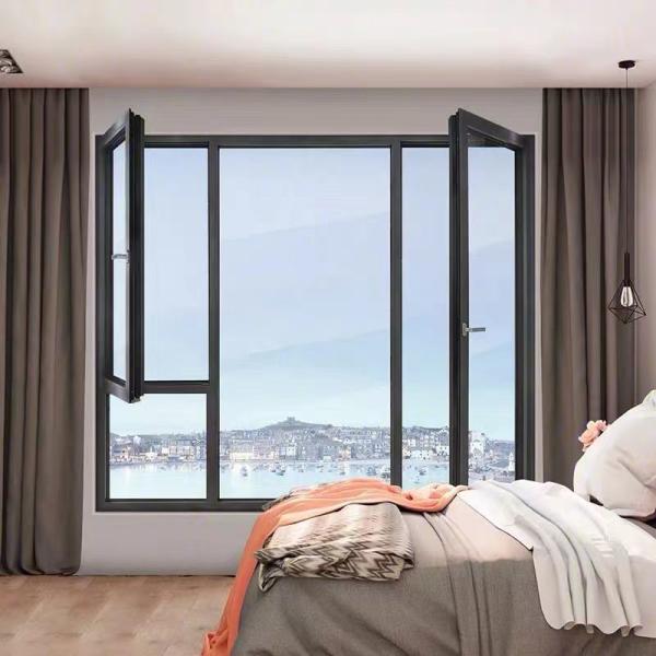 Customizable Aluminum Casement Windows with Enhanced Soundproofing and