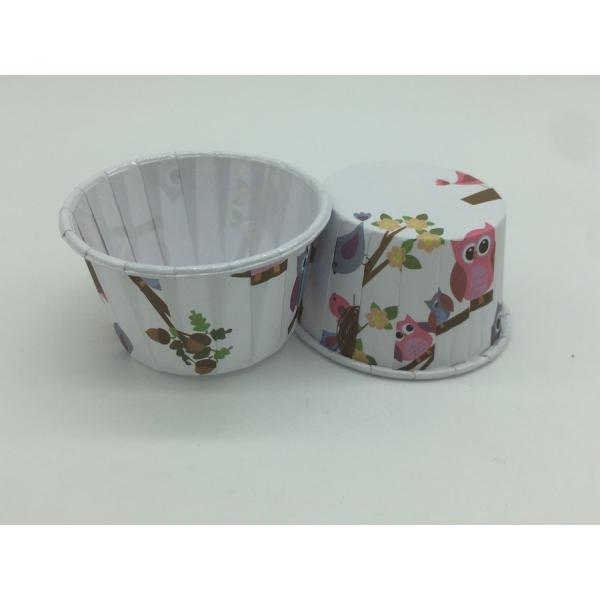 Little Bird Cute Cupcake Cups , Pet Coated Film Paper Cupcake Holders Decoration
