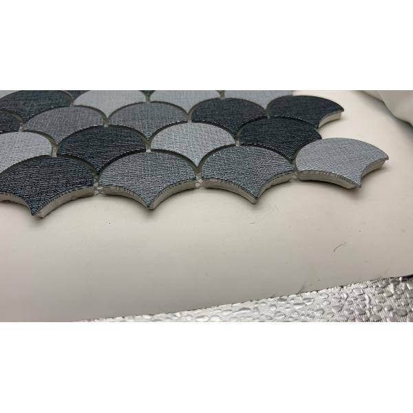 Buy Stainless Steel Room Divider Brushed Stainless Steel Mosaic Tile at wholesale prices