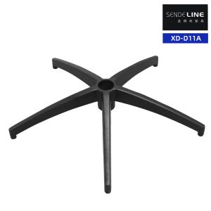 Black Durable Metal Office Chair Base Replacement Aluminum Alloy Customized