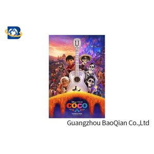 PET / PVC / PP 3D Lenticular Poster Printing , Cartoon Lenticular Movie Poster
