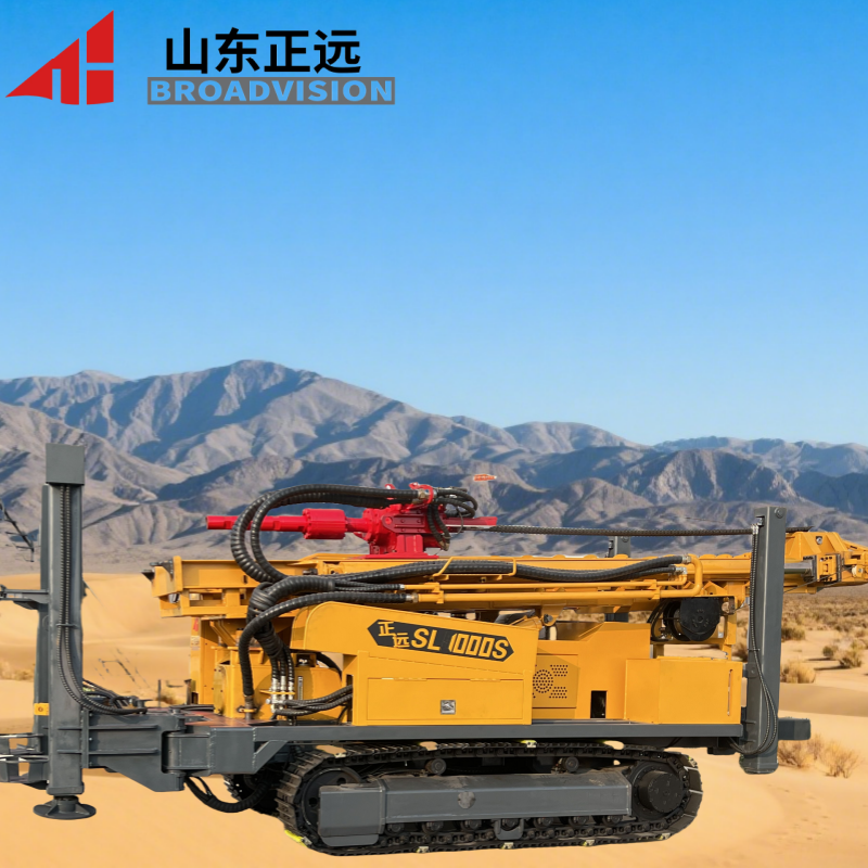 10-35m/h Drilling Efficiency Crawler Water Well Drilling Rig with 114mm Drill