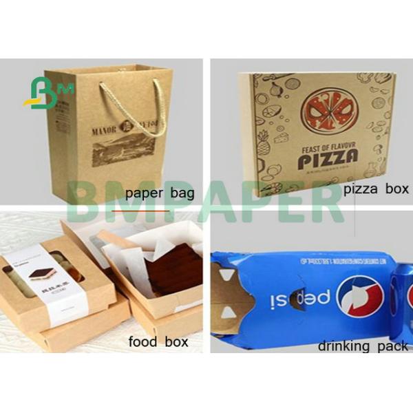 325gsm 31" High Tear Resistance Food Grade White Top Craft Cardboard For Lunch Box 