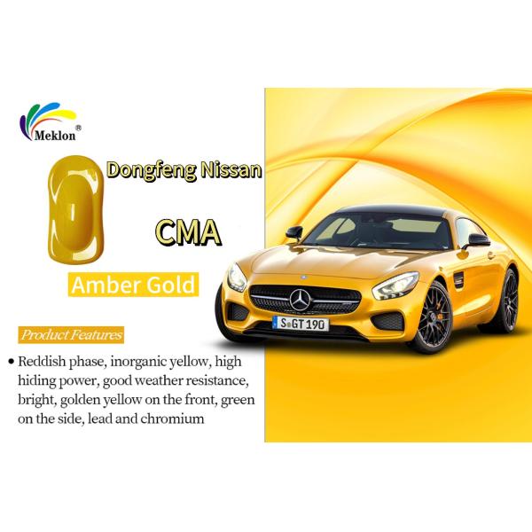 Buy Dongfeng Nissan CMA Amber Gold Refinish Car Paint Good Durability at wholesale prices