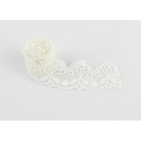 Embroidered Graceful Cotton Lace Trim Neeting Edging For Girl's Dress 2.5CM Width