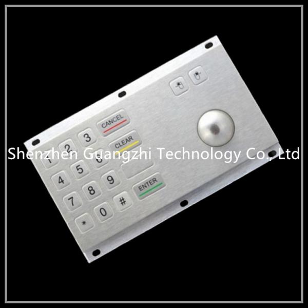Buy Industrial Metal Numeric Keypad With Trackball Contaminate Resistant at wholesale prices