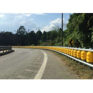 Highway Traffic Safety Roller Barrier EVA Buckets Anti - Crollision Function