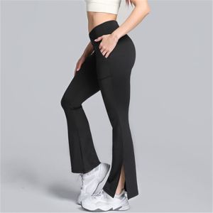 Low Rise Flare Leg Yoga Pants Custom Logo