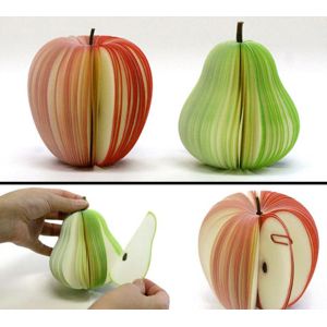 Cute Personalized Memo Pads , 3D Fruit Shape Custom Personalized Notepads