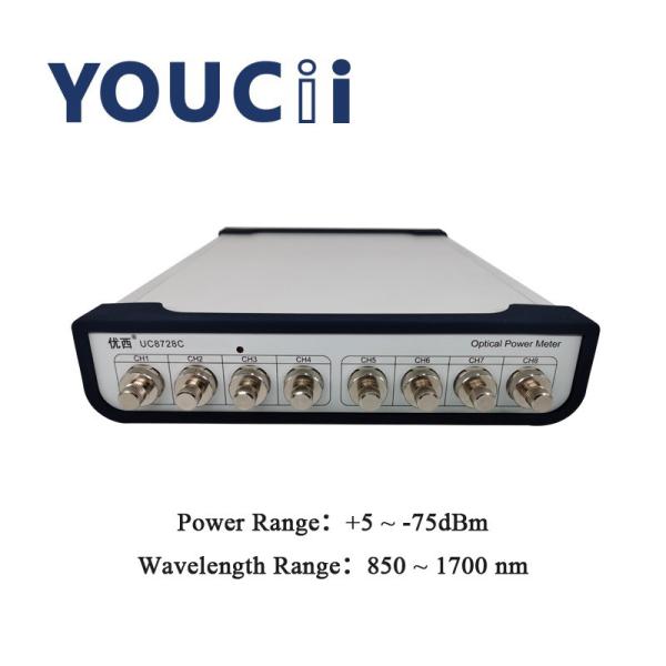 Buy 8 Channel Optical Power Meter Wavelength Range 850nm To 1700nm at wholesale prices