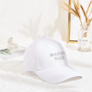 China Curve Brim Custom Twill Cotton White Dad Hat 6 Panel on sale